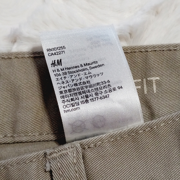 H&M Pants Hm Slim Fit Twill Pants Poshmark